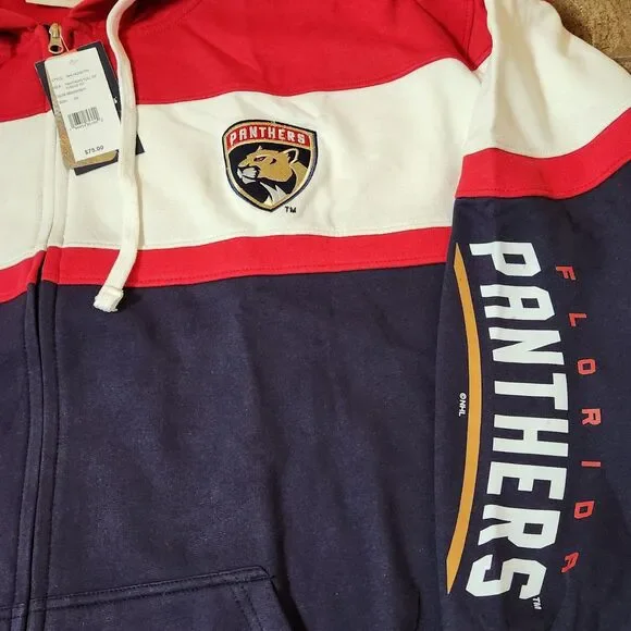 Florida Panthers NHL Full‑Zip Hoodie Men’s 4XL Fanatics NWT - Picture 10 of 11